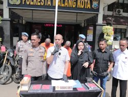 Polresta Malang Kota Berhasil Amankan Komplotan Curanmor, Tersangka Residivis Jaringan Antar Kota