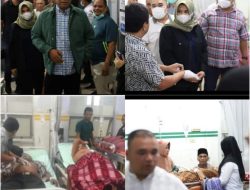Bupati Madina dan Wabup Melihat Kondisi Warga Yang Diduga Terpapar Gas H2s di Rumah Sakit