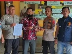 Polsek Muara Telang Terima Penyerahan Senjata Api Ilegal dari Pemdes Telang Jaya