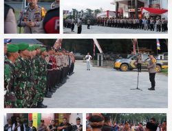 Ratusan Personil Polisi Kawal Pendaftaran Calon Walikota Pekanbaru di KPU
