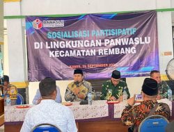 Panwaslu Kecamatan Rembang Gelar Sosialisasi Partisipatif