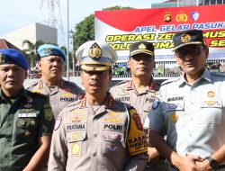 Kapolda Sumsel Irjen Pol Andi Rian R Djajadi Diwakili Wakapolda Sumsel Brigjen Pol M.Zulkarnain Pimpin Apel Gelar Pasukan Operasi Zebra Musi TA 2024