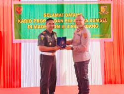 Mantapkan Sinergitas TNI – Polri, Kabid Propam Polda Sumsel Coffee Morning Bersama Dandenpom II/4 Palembang