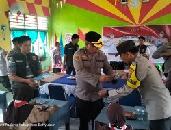 151 Pelajar SDN 3 Muara Padang Terima Makanan Sehat Bergizi Dari Polres Banyuasin