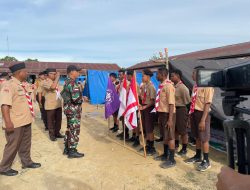 Semangat Kebersamaan, Satgas Yonif 144/JY Dampingi Perjusami SMPN 1 Tanah Merah di Papua