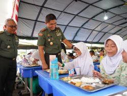 Program Dapur Masuk Sekolah Makan Siang Bergizi bersama Pangdam II/Sriwijaya dan Ketua Persit KCK Daerah II/Sriwijaya