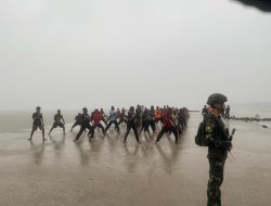Satgas 141/AYJP Latihkan Seni Beladiri Indonesia Pencak Silat di Perbatasan