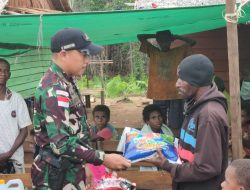 Peduli Sesama, Satgas 141/AYJP Berikan Bantuan Kepada Warga Yang Berduka