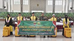 DANREM 031/WB LEPAS PEMBERANGKATAN UMROH HAR PANGDAM  UNTUK PRAJURIT DAN PNS TNI.