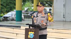 Polres Siak Gelar Apel Siaga di Lapangan Siak Bermahdah, Menjelang  Rapat Pleno PSU di Kabupaten Siak