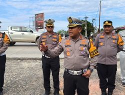 Hari H + 3 Lebaran Idul Dirlantas Polda Riau dan Istansi Terkait Pantau Arus Mudik di Jalinsum.