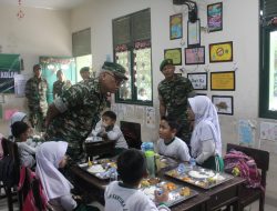 Peduli Gizi Anak, Kesdam II/Sriwijaya Gelar Dapur Masuk Sekolah