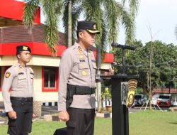 Kapolres Banyuasin Pimpin Sertijab Tiga Kapolsek Jajaran Polres Banyuasin