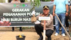 Kapolres Siak Hadiri Peringatan Hari Buruh dan Penanaman Pohon di PT. KTU Astra Koto Gasib