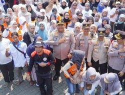 Polres Pasuruan Sukses Jamin Kelancaran Aksi Buruh dari Start hingga Finish