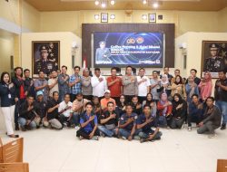 Pererat Silaturahmi, Polres Banyuasin Gelar Coffee Morning dan Halal Bihalal Bersama Puluhan Wartawan