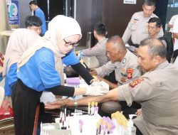 Personel Polda Sumsel Laksanakan Pemeriksaan Kesehatan Berkala