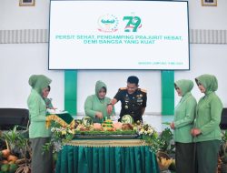 Hadiri HUT Persit, Danrem 043/Gatam Harap Persit Mampu Tingkatkan Perannya