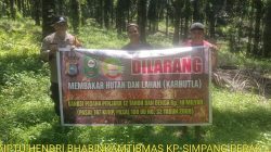 POLSEK KERINCI KANAN GENCARKAN SOSILAISASI DAN PATROLI CEGAH KARHUTLAH.