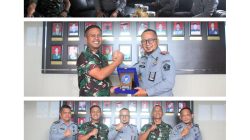 JALIN SILATURAHMI DAN SINERGITAS : KALAPAS BANGKINANG SAMBANGI KODIM 0313/KPR