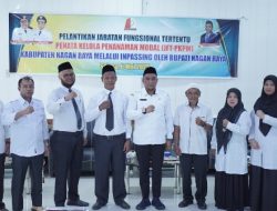 Wakil Bupati Nagan Raya Lantik Pejabat Fungsional Penata Kelola Penanaman Modal